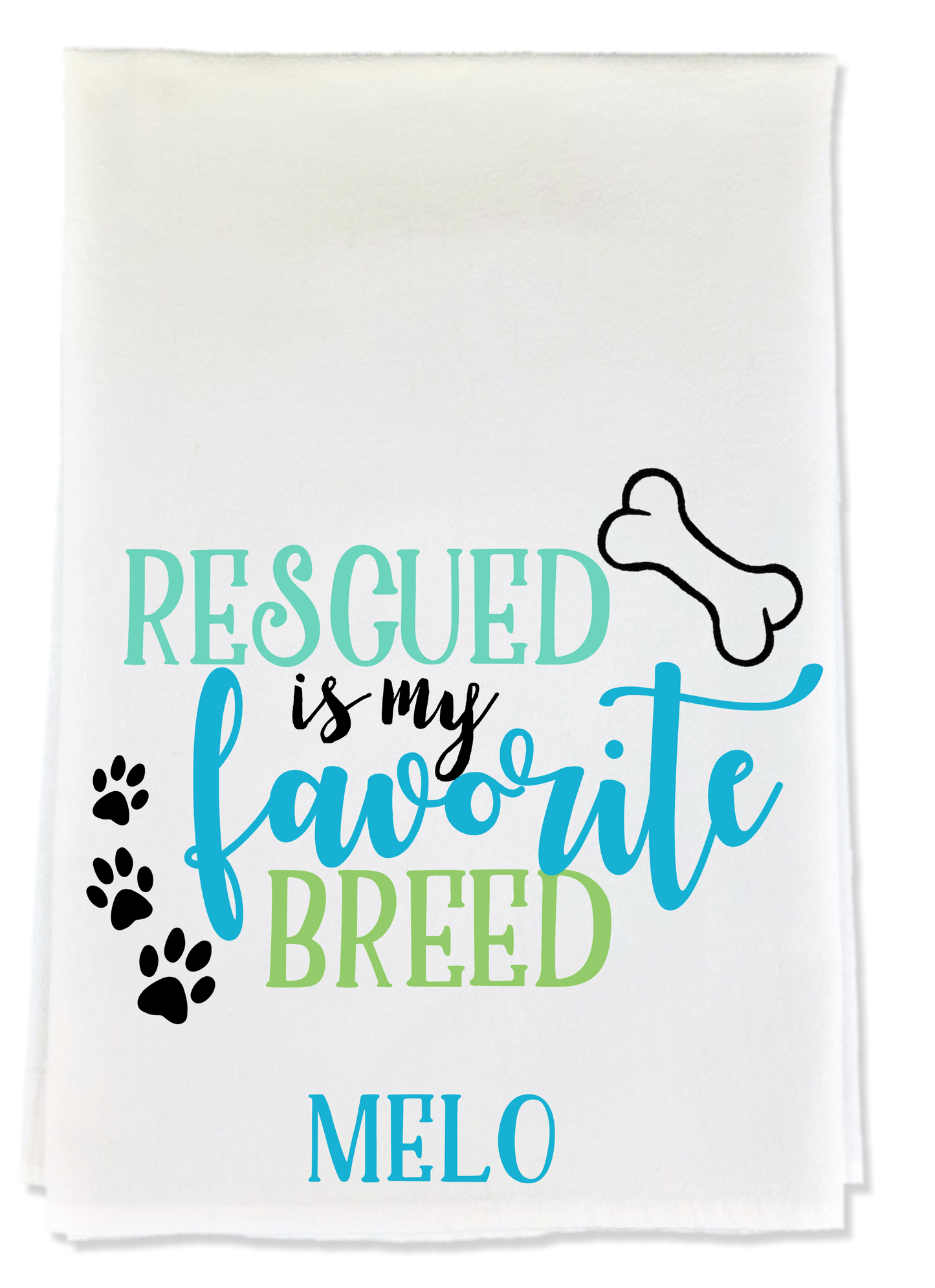 Rescued Tea Towel image 0