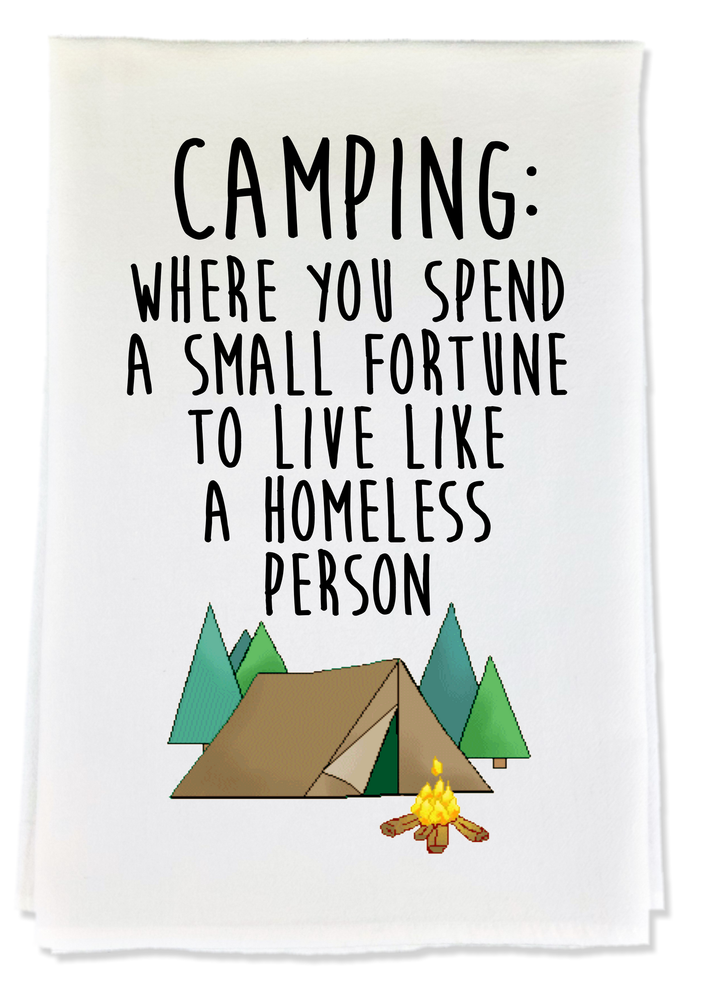 Camping Tea Towel image 0