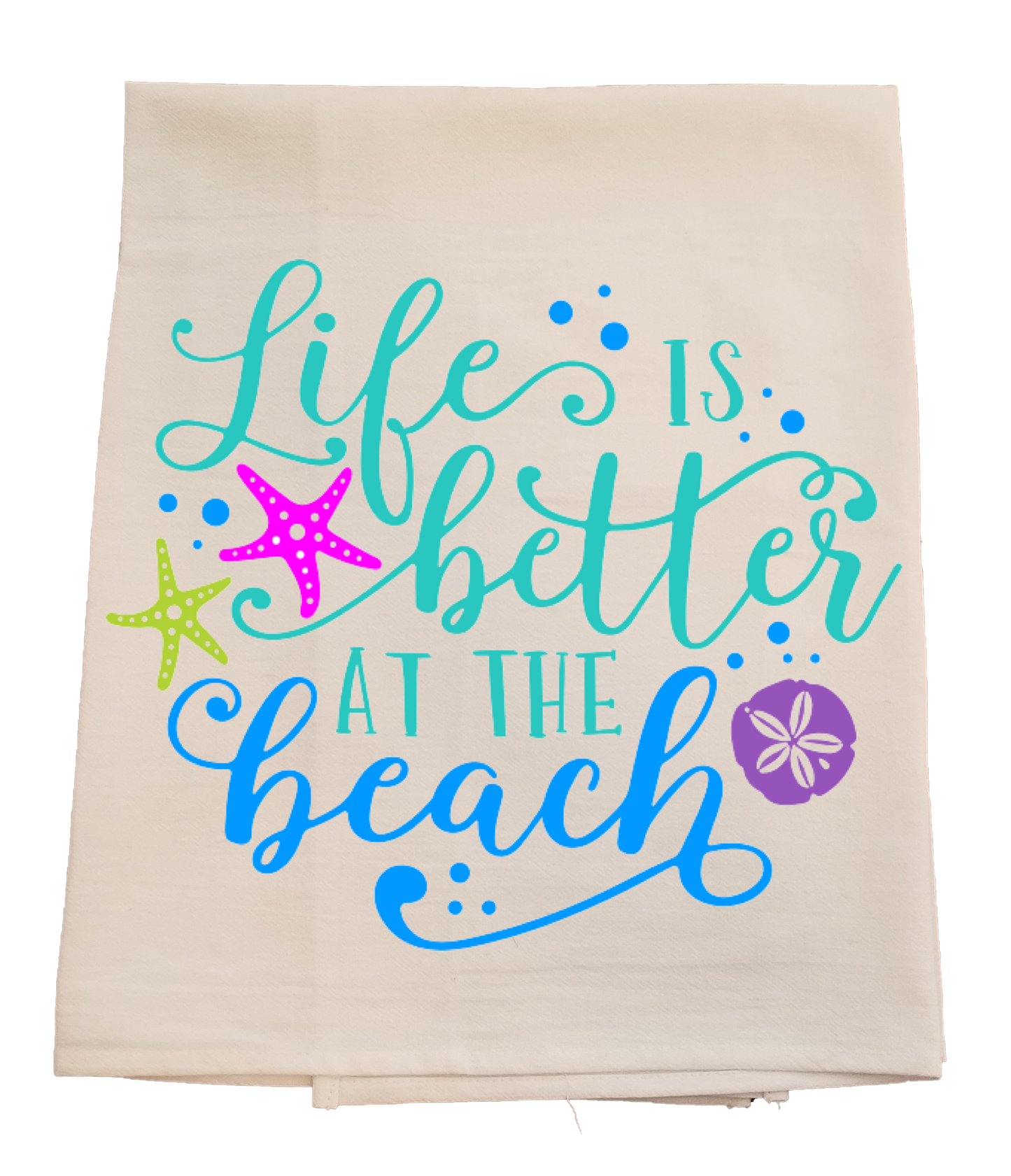 Life is Better at the Beach Tea Towel image 0