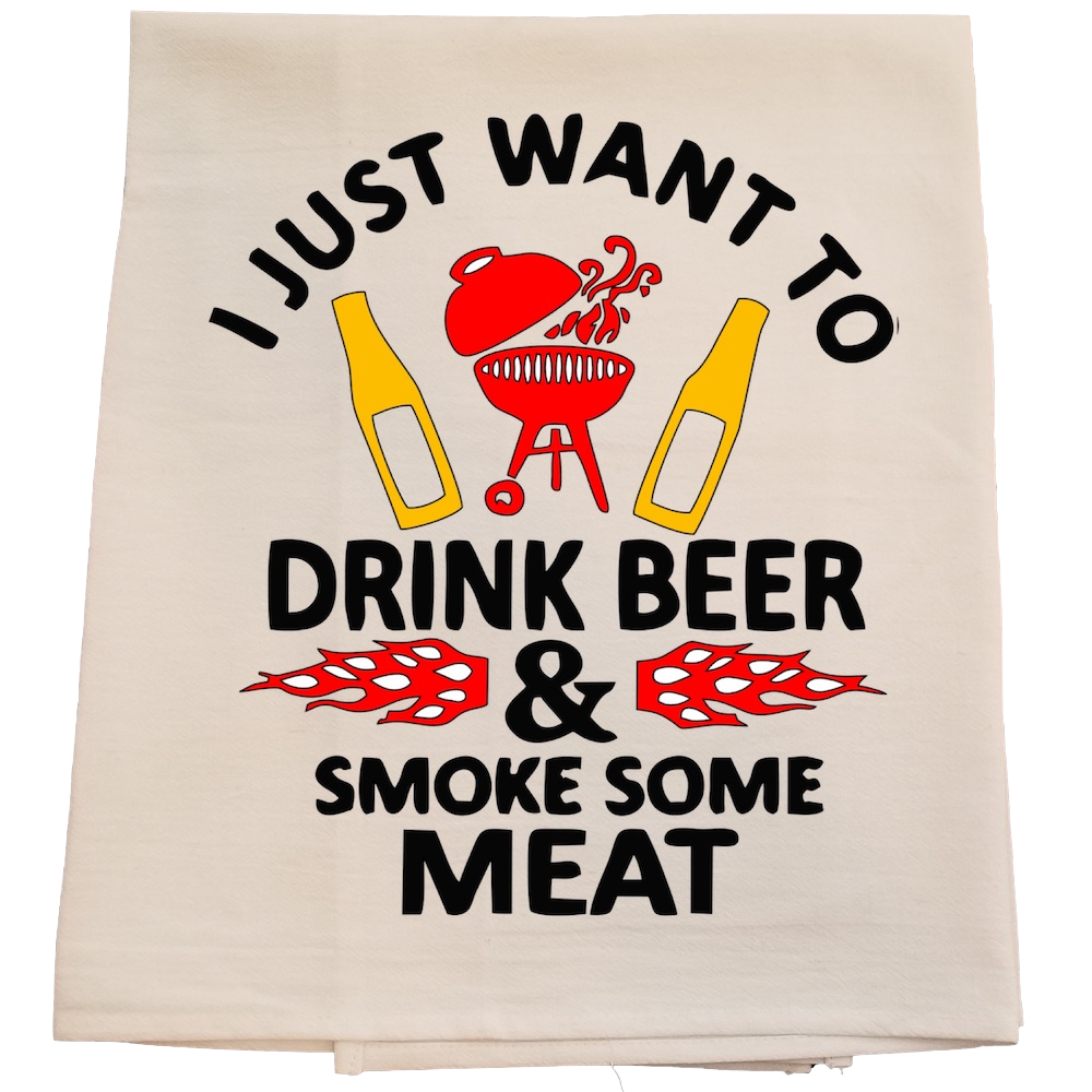 Smoke Some Meat Tea Towel