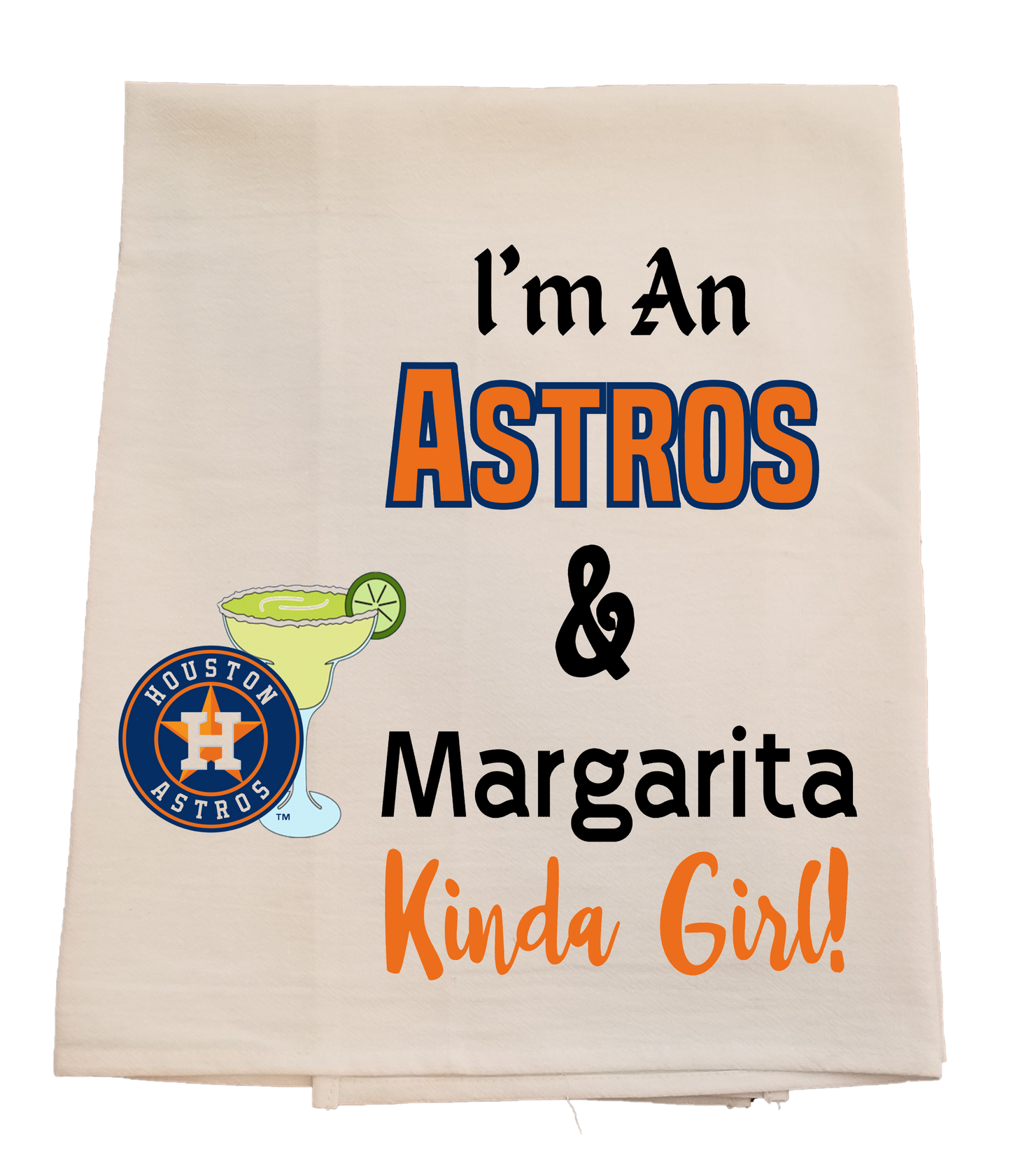 Astros & Margaritas Tea Towel image 0