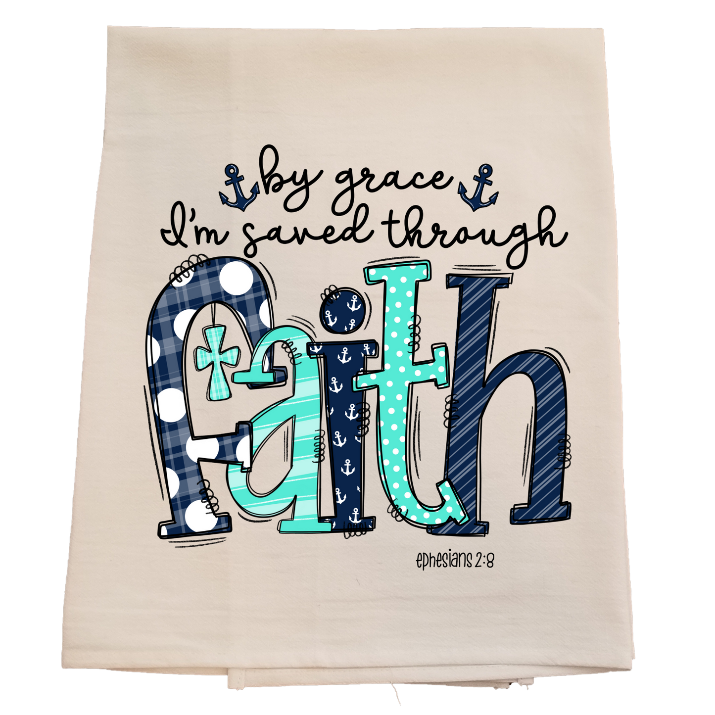 Faith Scripture Tea Towel