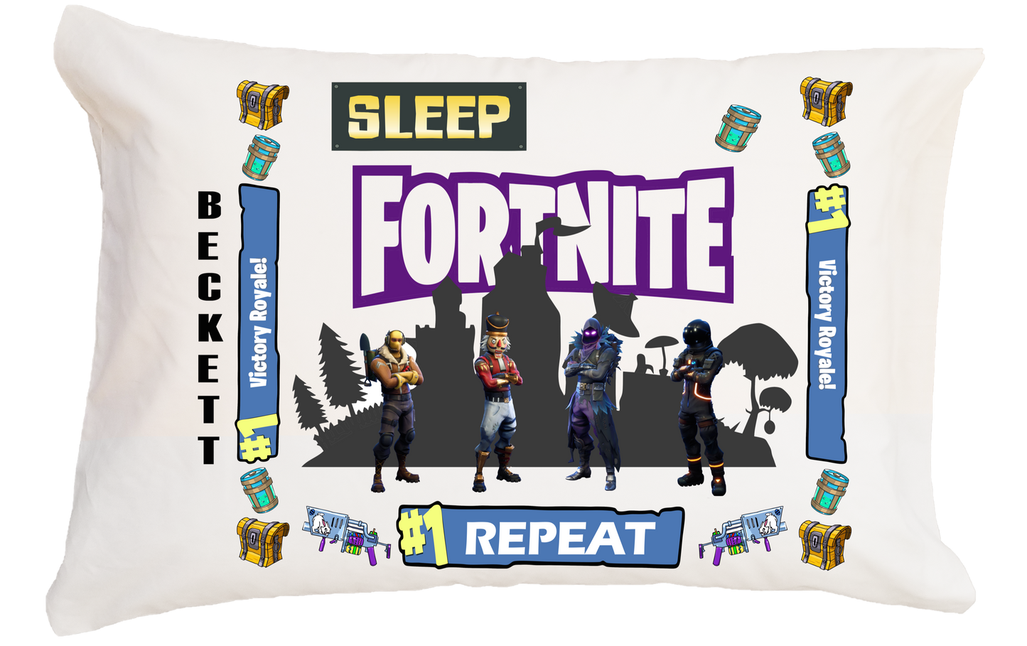 Fortnite w/Custom Name Travel Pillow 