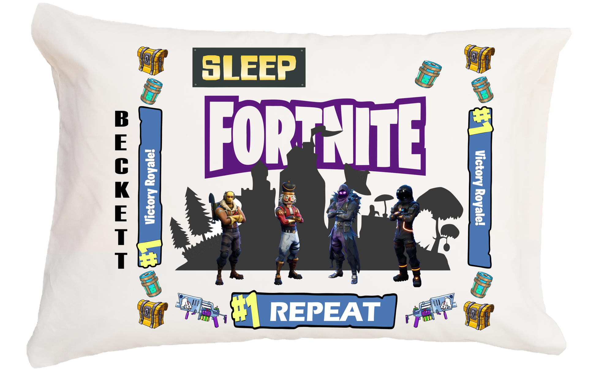 Fortnite w/Custom Name Travel Pillow 