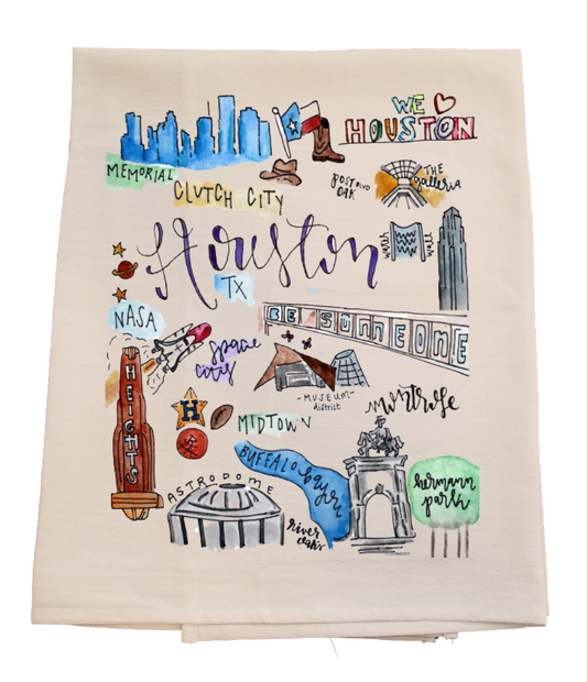 Houston Tea Towel image 0