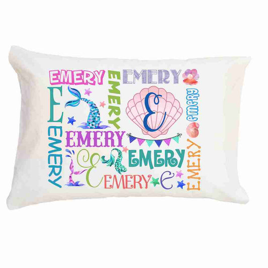 Mermaid My Name Kid's Pillow image 0