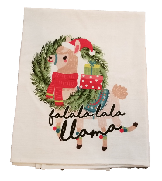 Falalala Llama Tea Towel image 0