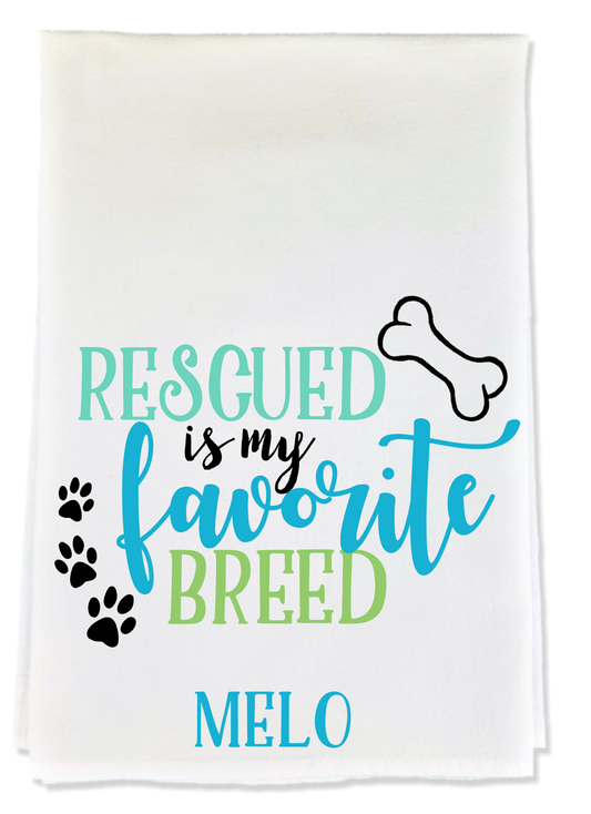 Rescued Tea Towel image 0