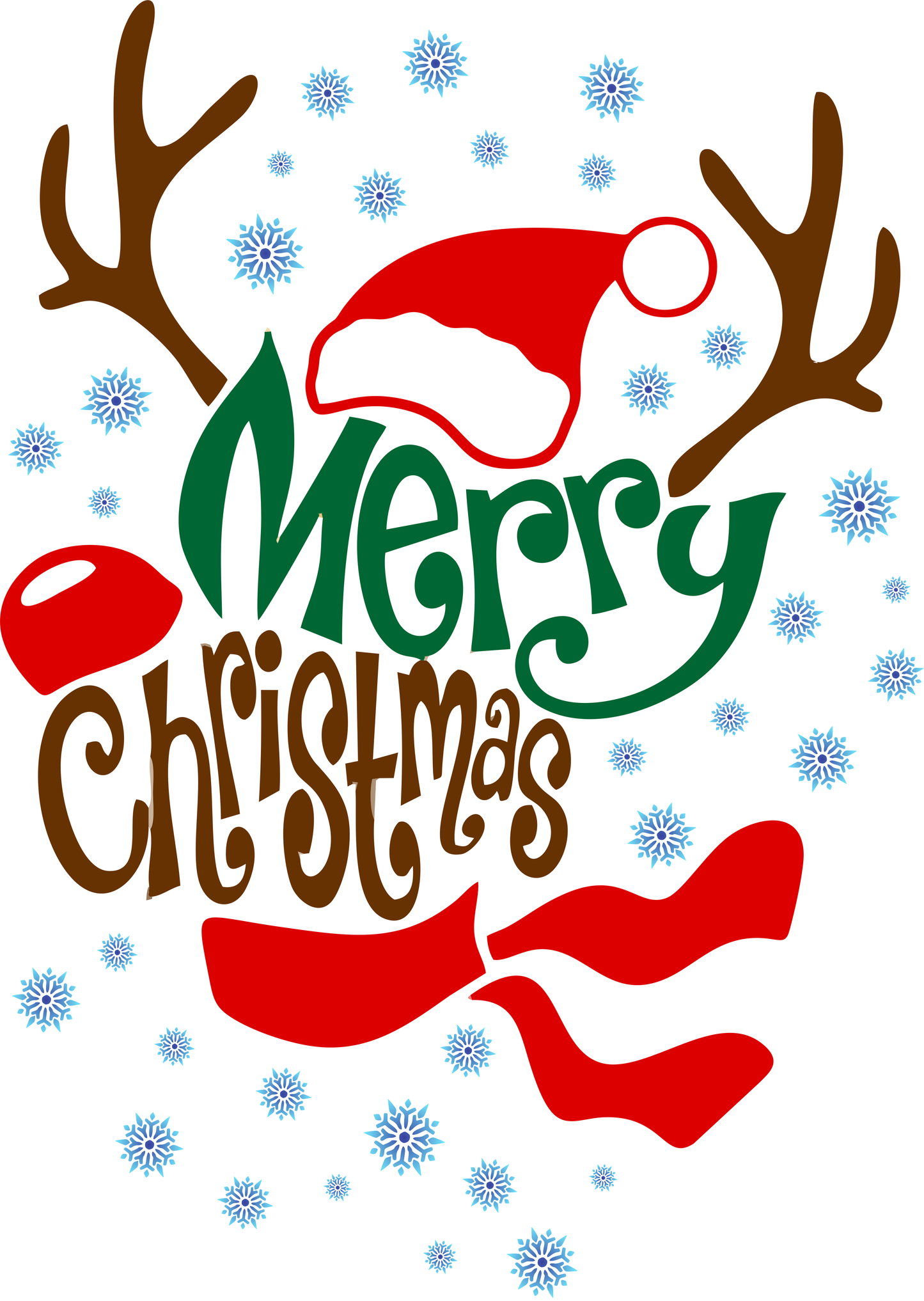 Merry Christmas Reindeer image 1