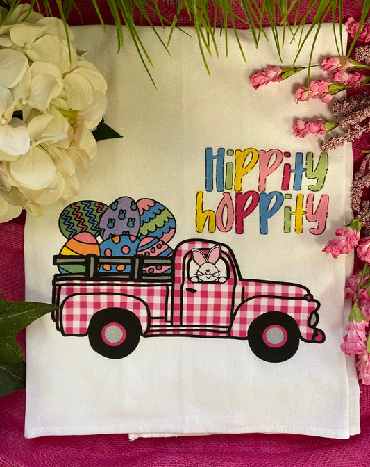 Hippity Hoppity Tea Towel image 0