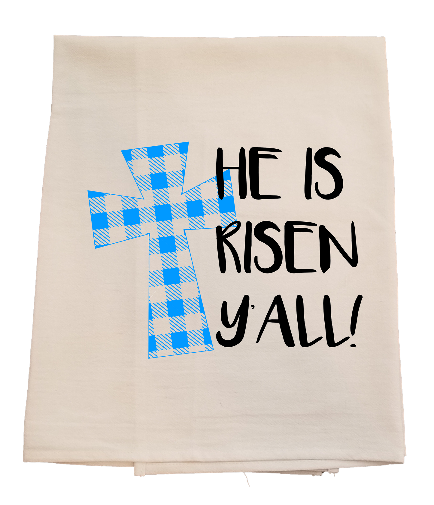 He is Risen Y'all Tea Towel image 0