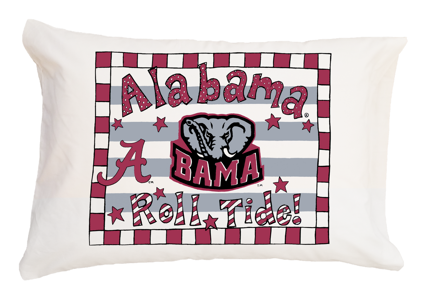 Alabama Stripes Standard Pillowcase