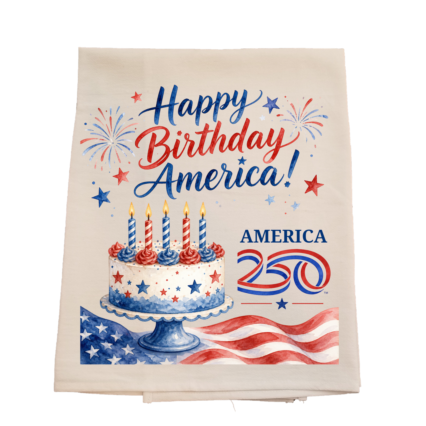 America 250 Tea Towel