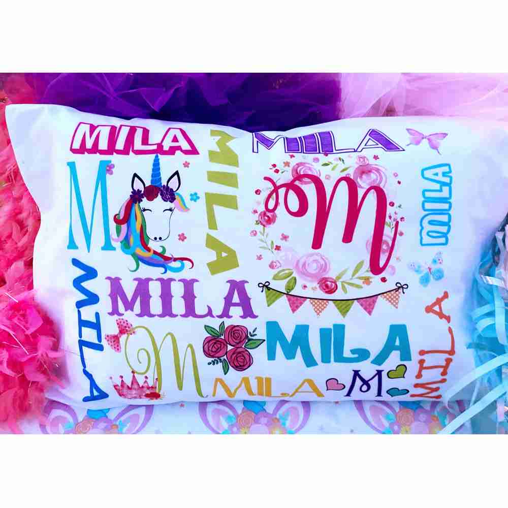Unicorn My Name Standard Pillowcase