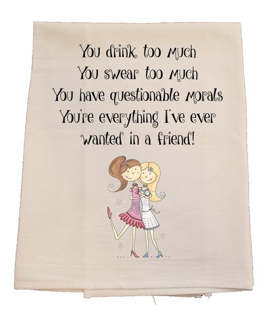 Best Friend Tea Towel
