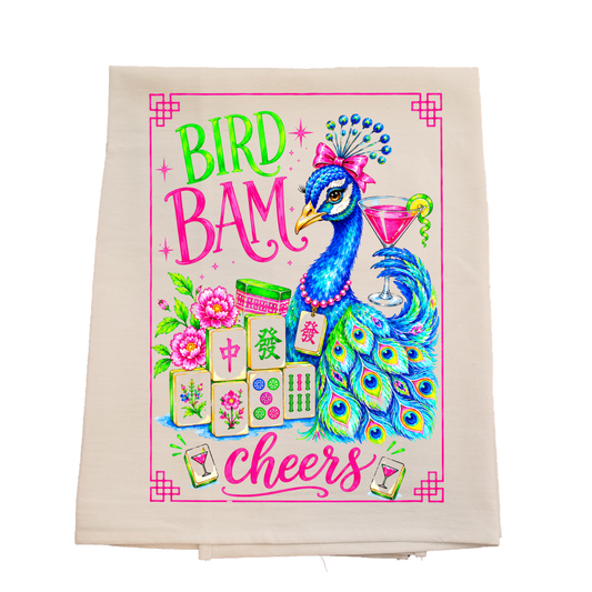 Bird Bam Tea Towel