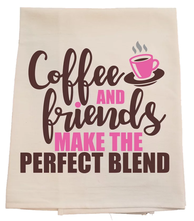 Coffee and Friends Tea Towel