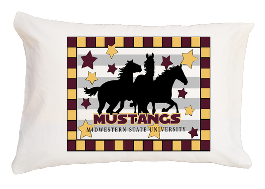 Midwestern State Travel Pillow