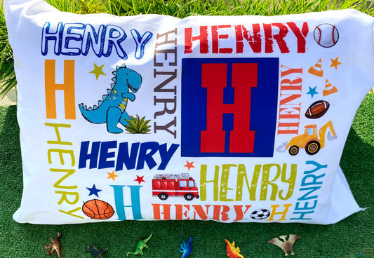 Dinosaur My Name Kid's Pillow