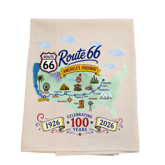 Route 66 America's Highway Tea Towel