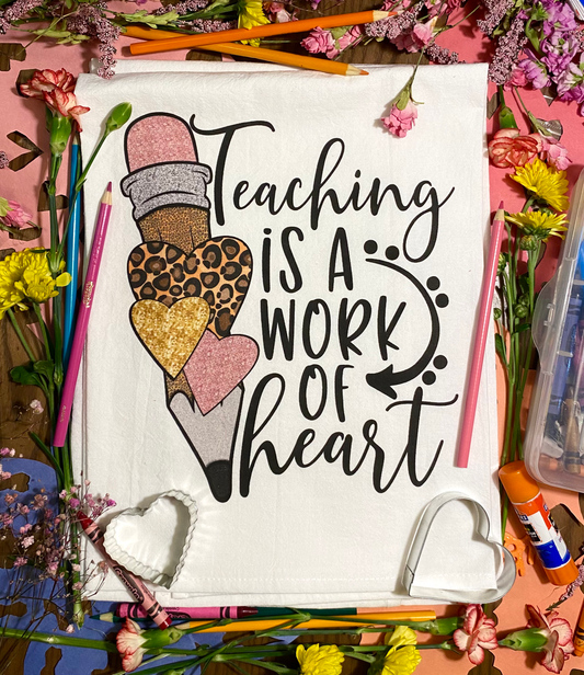 Teaching Heart Tea Towel