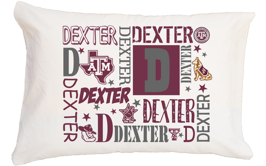 Texas A&M Boy My Name Standard Pillowcase