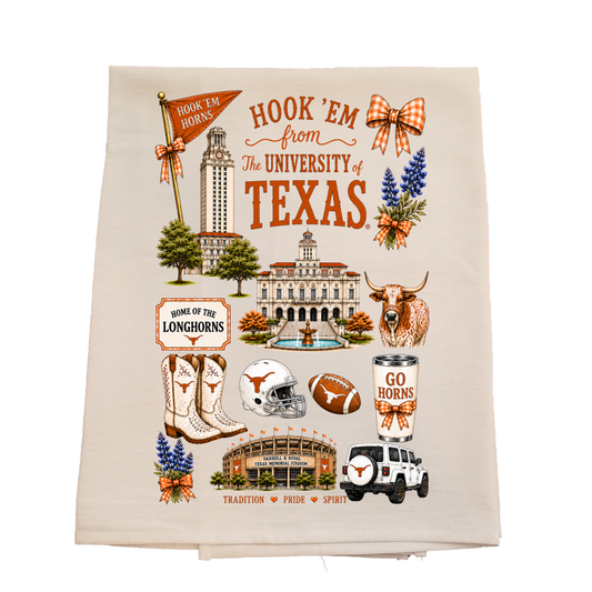 UT Hello Bow Tea Towel