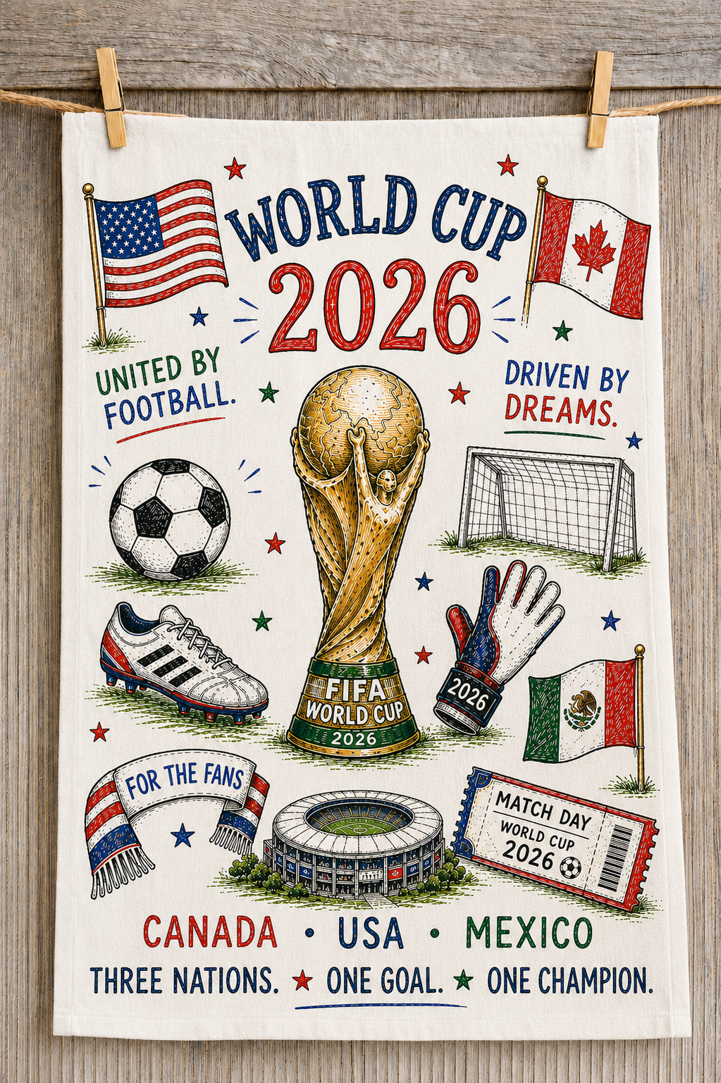 World Cup Tea Towel