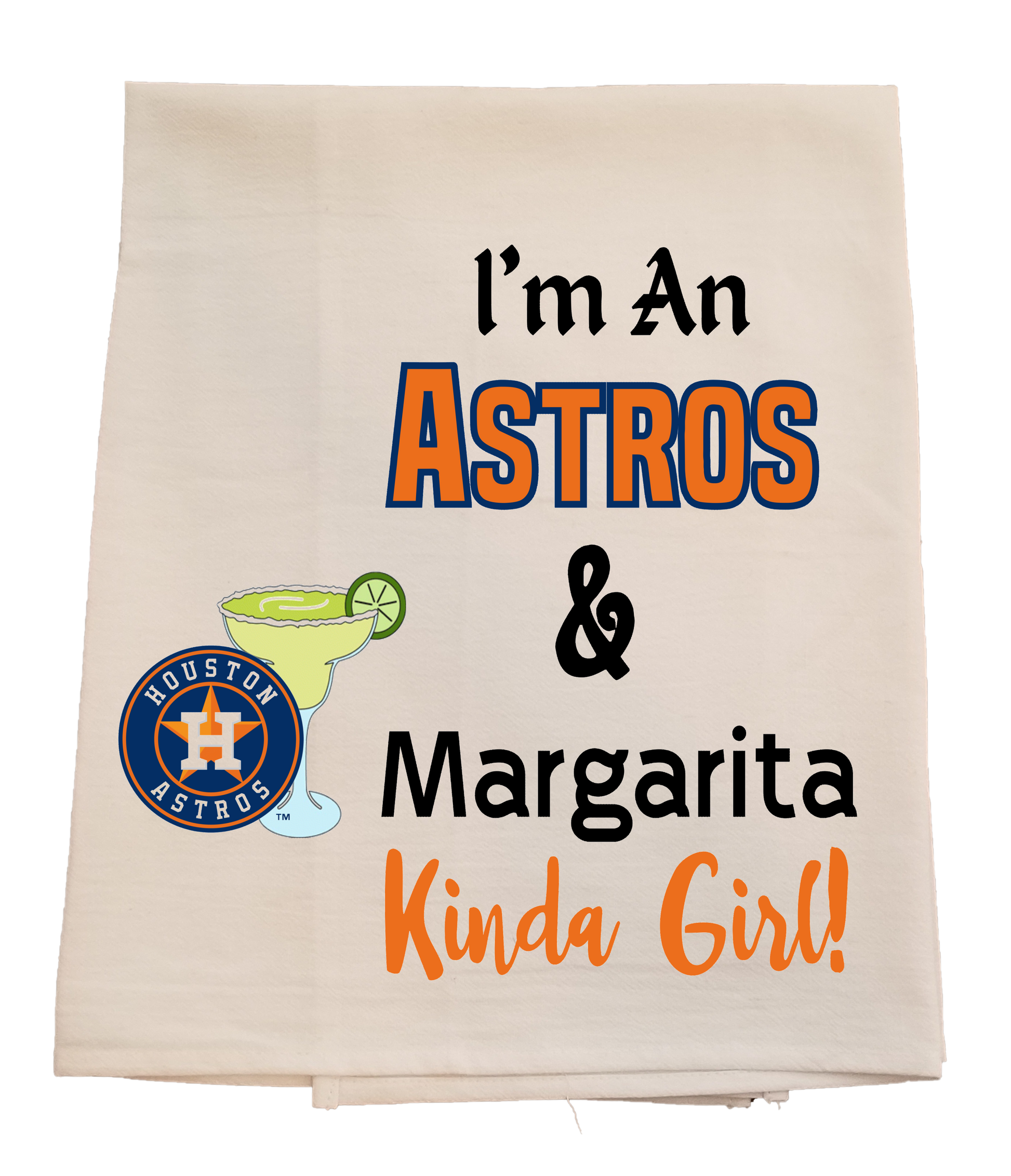 Astros & Margaritas Tea Towel image 0