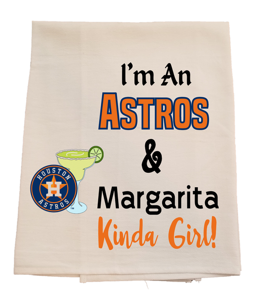 Astros & Margaritas Tea Towel image 0