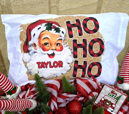Ho Ho Ho! Light Skin Santa Standard Pillow Case image 0