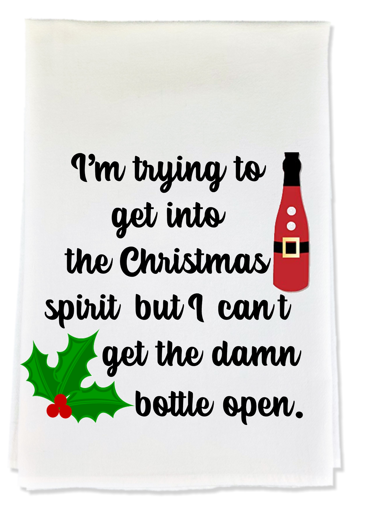 Christmas Spirit Tea Towel image 0