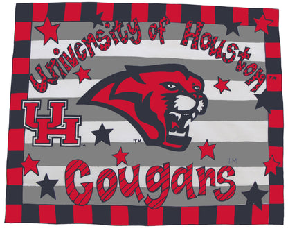 U of H Striped Standard Pillowcase image 0