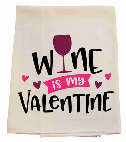 Valentine Wine Tea Towel image 1