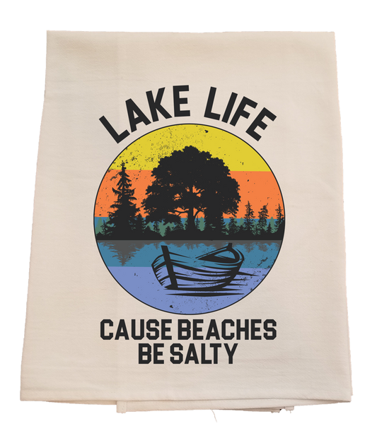 Lake Life Tea Towel image 0