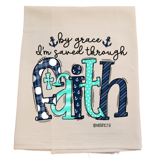 Faith Scripture Tea Towel