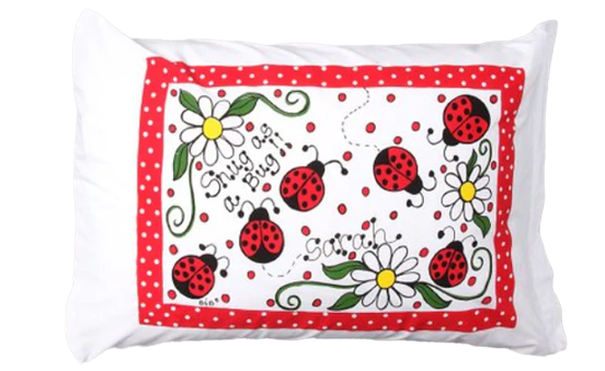 Red Ladybug Toddler Pillow