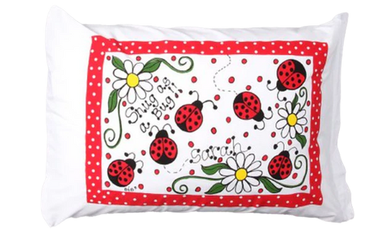 Red Ladybug Toddler Pillow