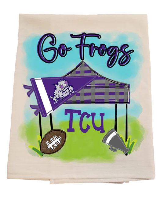 TCU Tailgate Tent Tea Towel