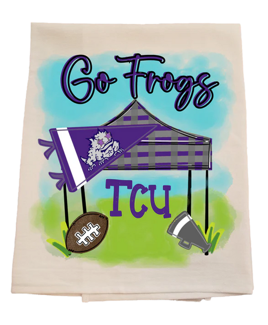 TCU Tailgate Tent Tea Towel