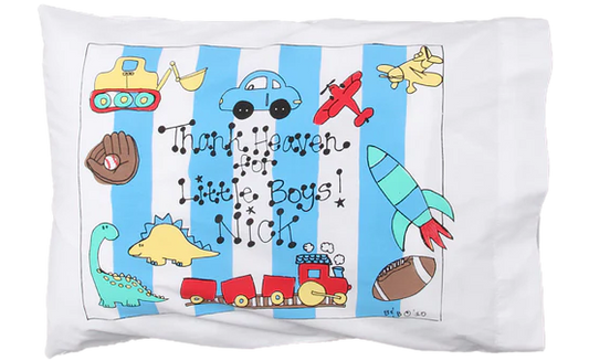 Thank Heaven For Little Boys Toddler Pillow